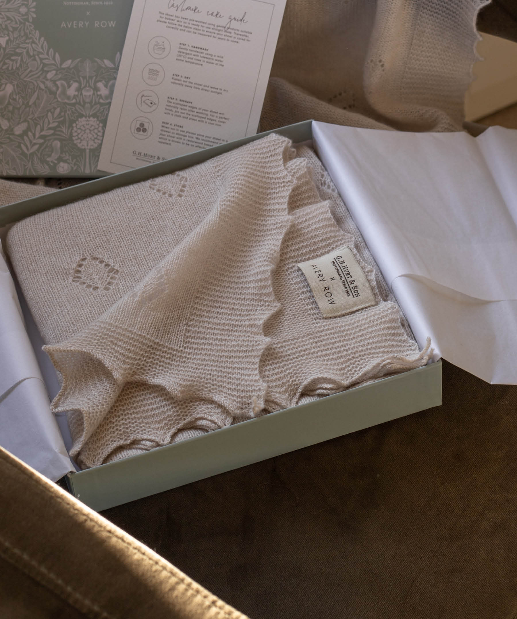 Baby Blanket | G.H.Hurt & Son X Avery Row Cashmere Shawl