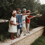 canvas dress up set worn by kids playing