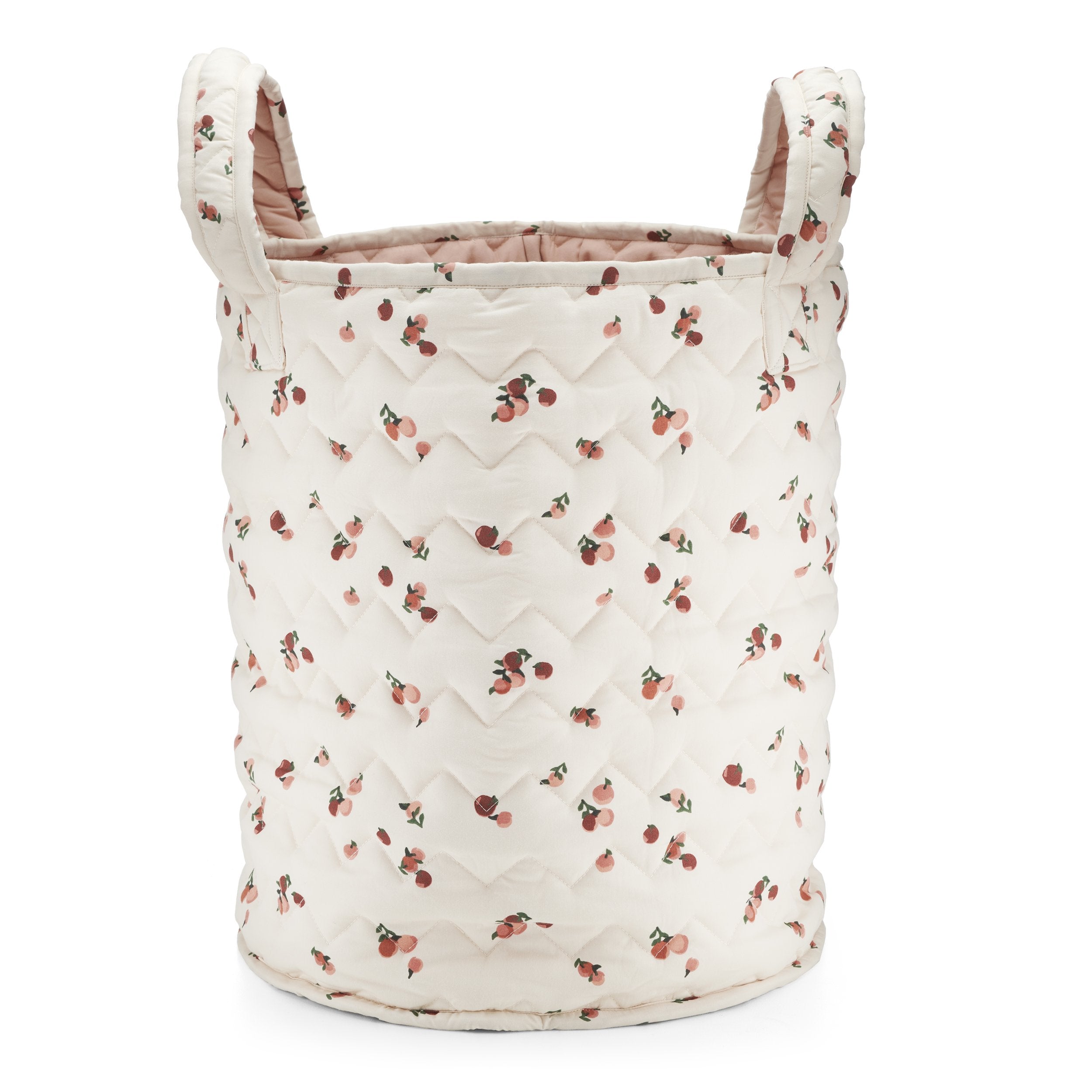 Large Quilted Storage Basket - Peaches - Avery Row