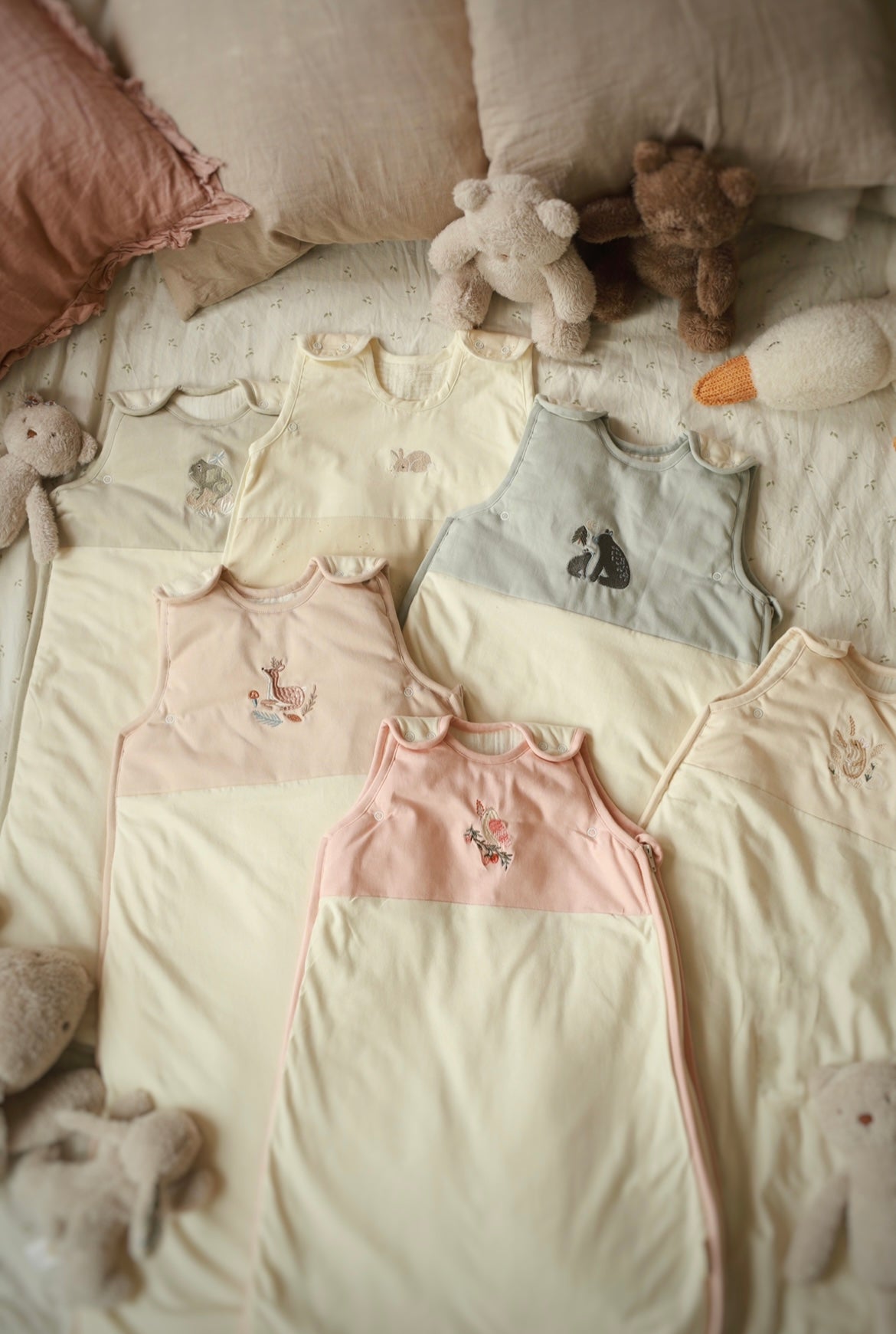 New Sleeping Bags, featuring animal embroidered friends 💖