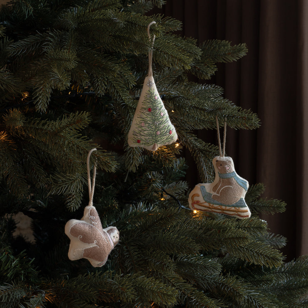 Christmas Tree Decoration Single - Bear Cub