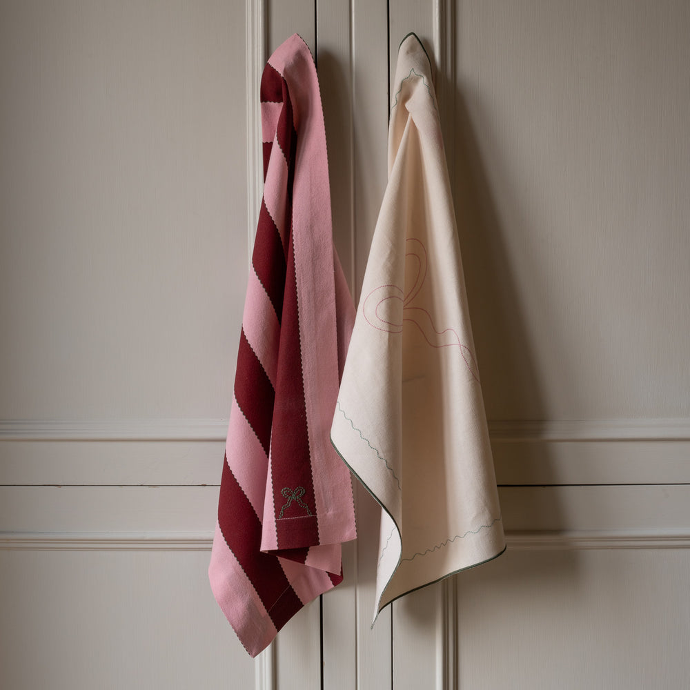Tea Towels, Set of 2 - Bold Stripe