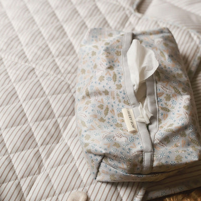 A stylish baby wipes cover in nature trail print