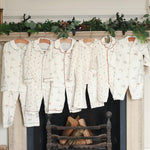 Collection of sleepsuits featuring winter ski design