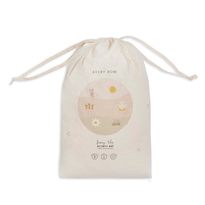 Drawstring bag for activity mat chamomile