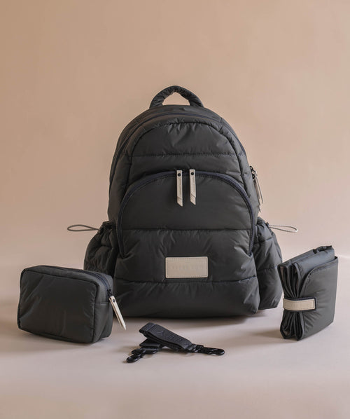 Baby Changing Backpack - Soft Black