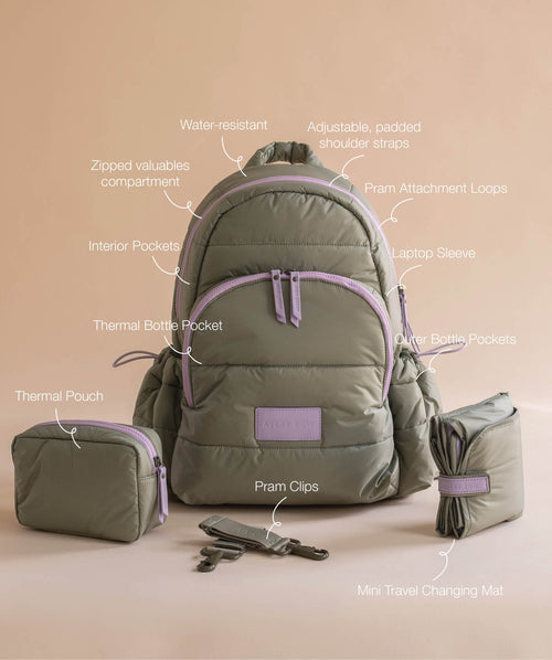 Baby Changing Backpack - Olive