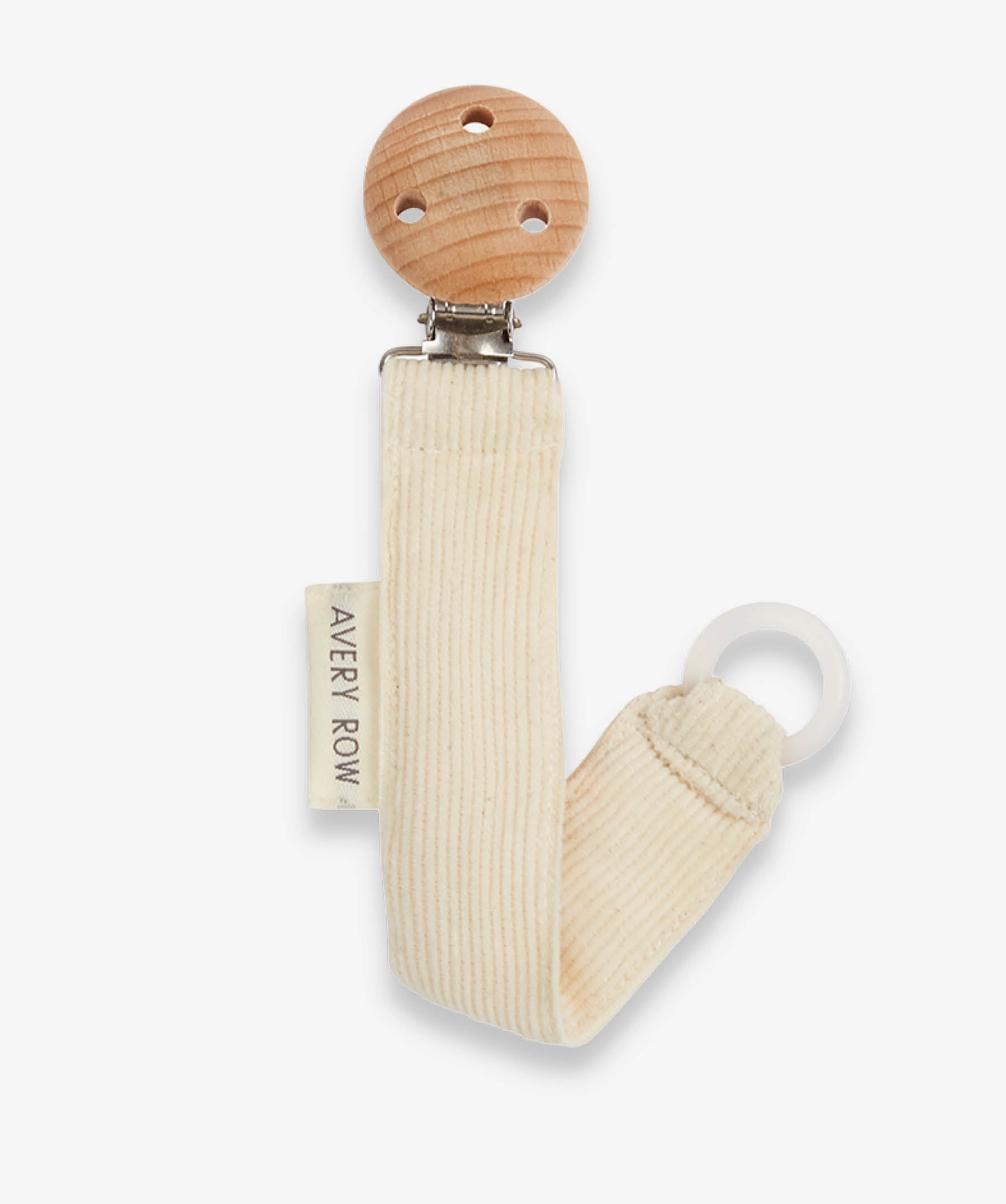 Pacifier Holder - Corduroy, Cream