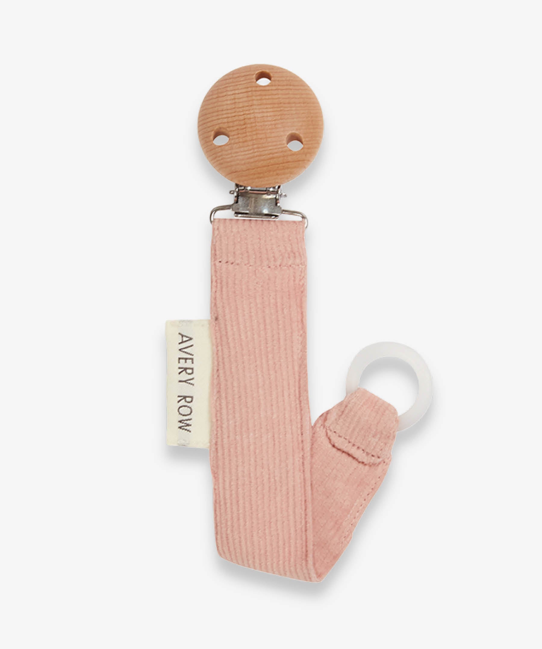 Pacifier Holder - Corduroy, Pink