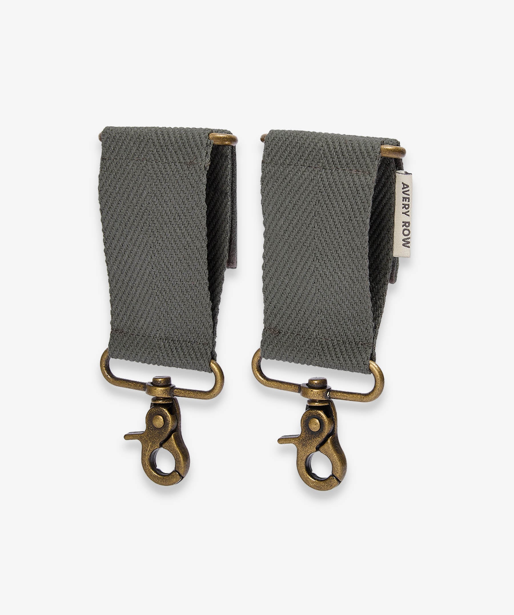 Cotton Pram Bag Clips Flint