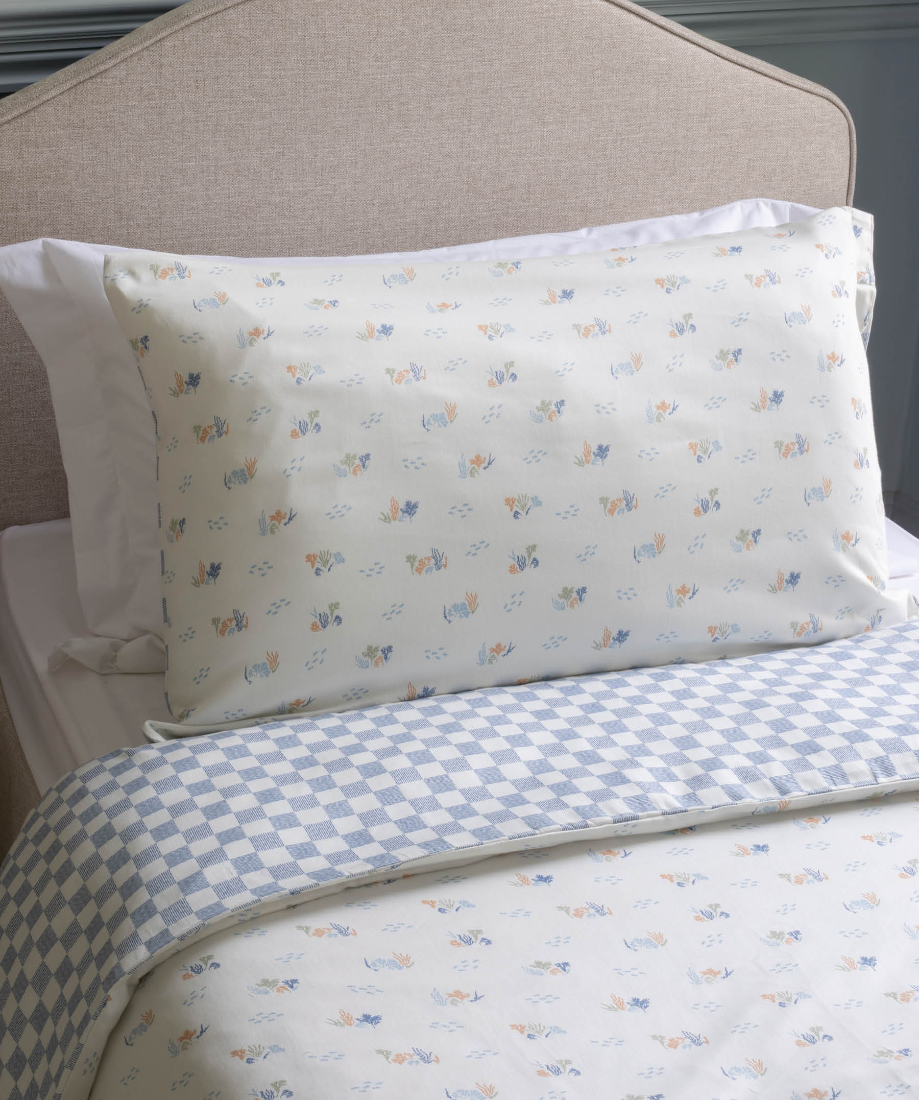 Organic Cotton Single Bedding Set Coastline