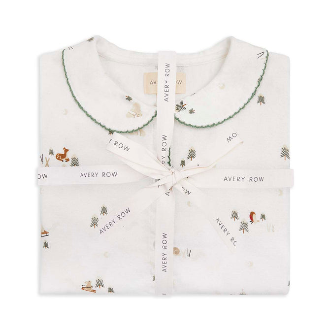 Girls Pyjamas Winter Ski pack shot when folded
