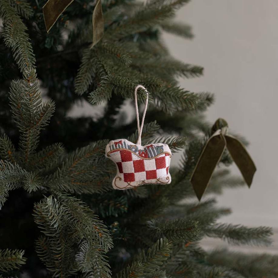 Christmas Tree Decoration Single - Sleigh