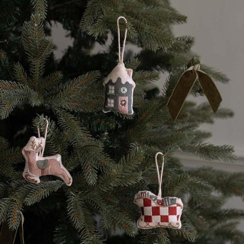 Christmas Tree Decoration Single - Sleigh