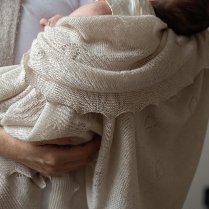 Avery Row Cashmere Shawl texture details