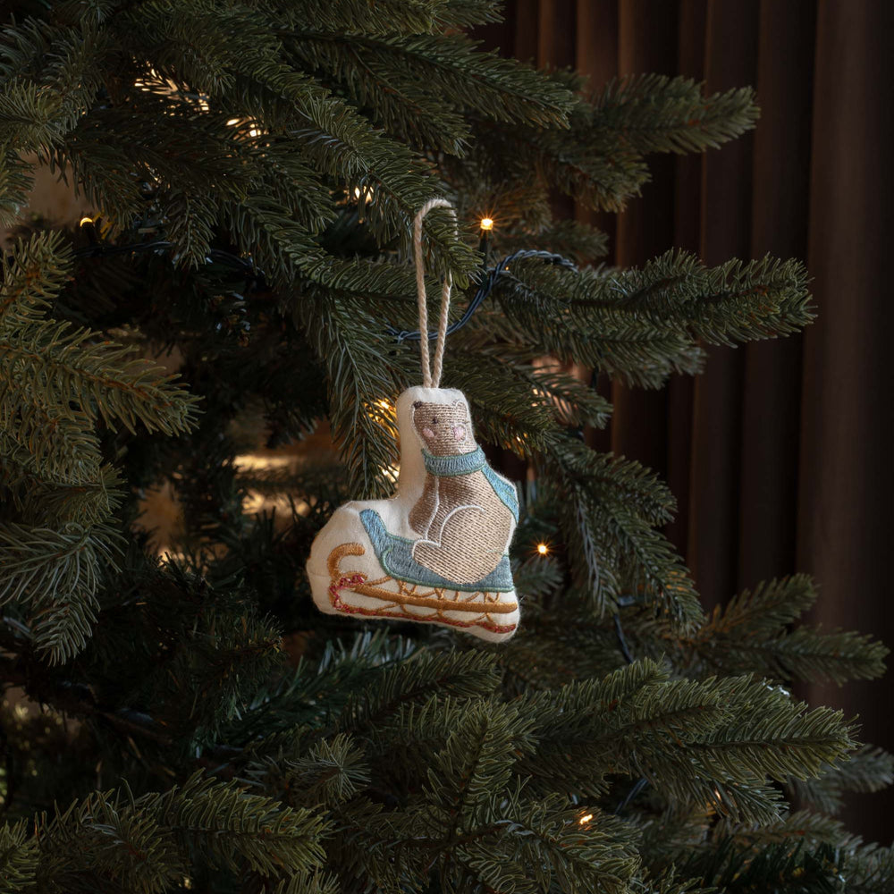 Christmas Tree Decoration Single - Bear Cub