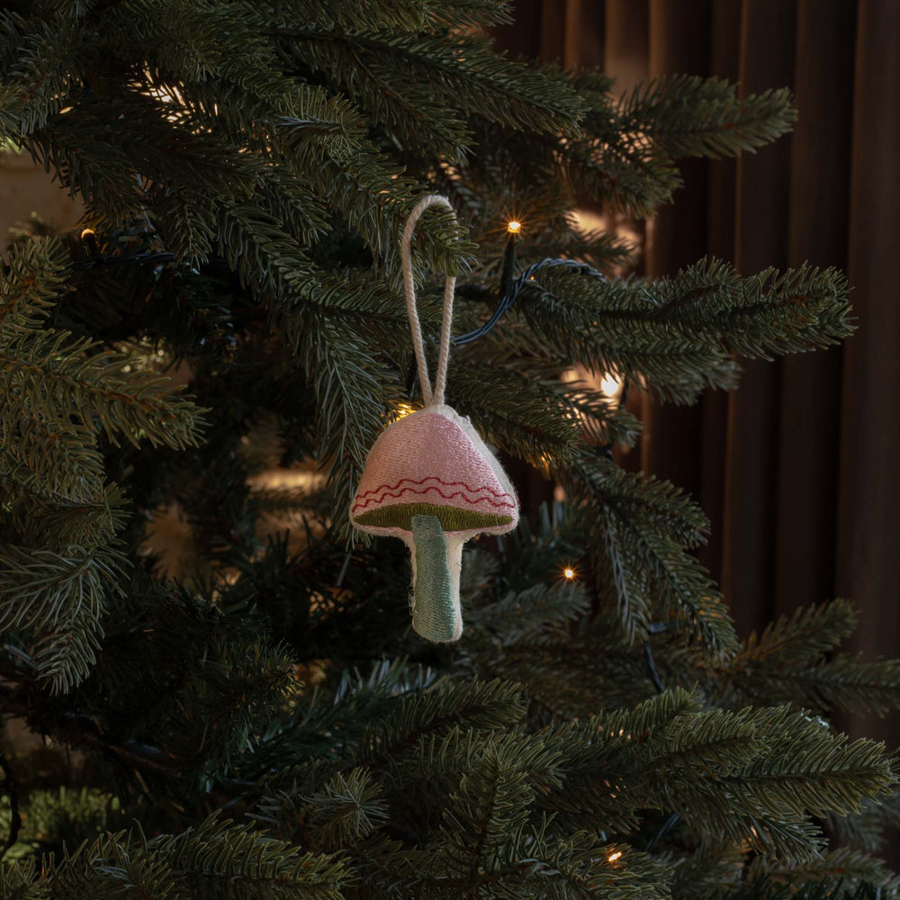 Christmas Tree Decoration Single - Mushroom