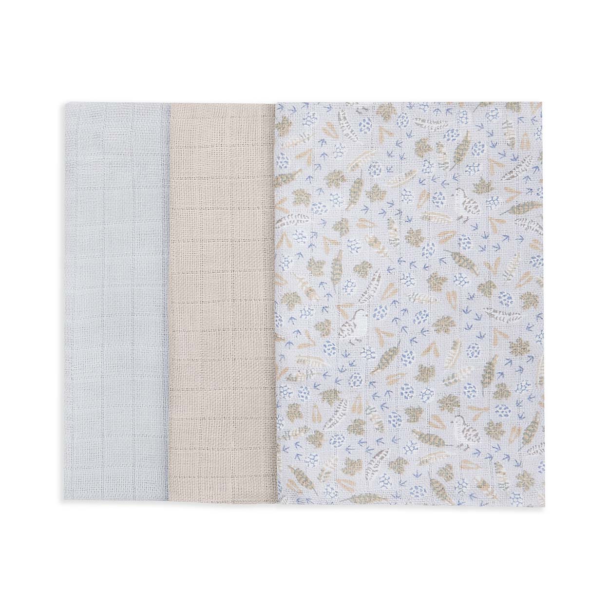 Muslin Squares Set of 3 Nature Trail Pack shot