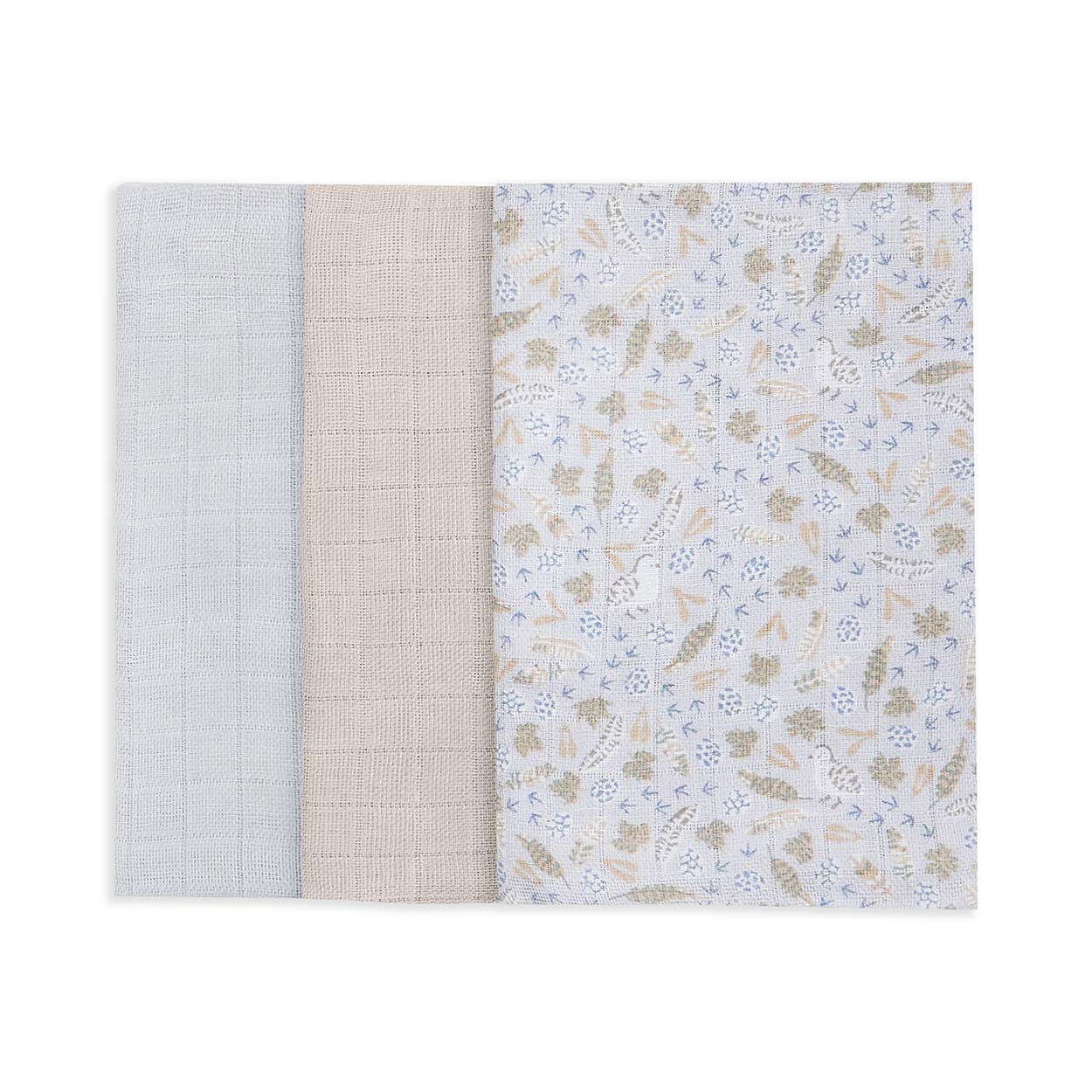 Muslin Squares Set of 3 Nature Trail Pack shot