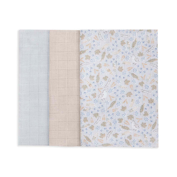 Muslin Squares Set of 3 Nature Trail Pack shot