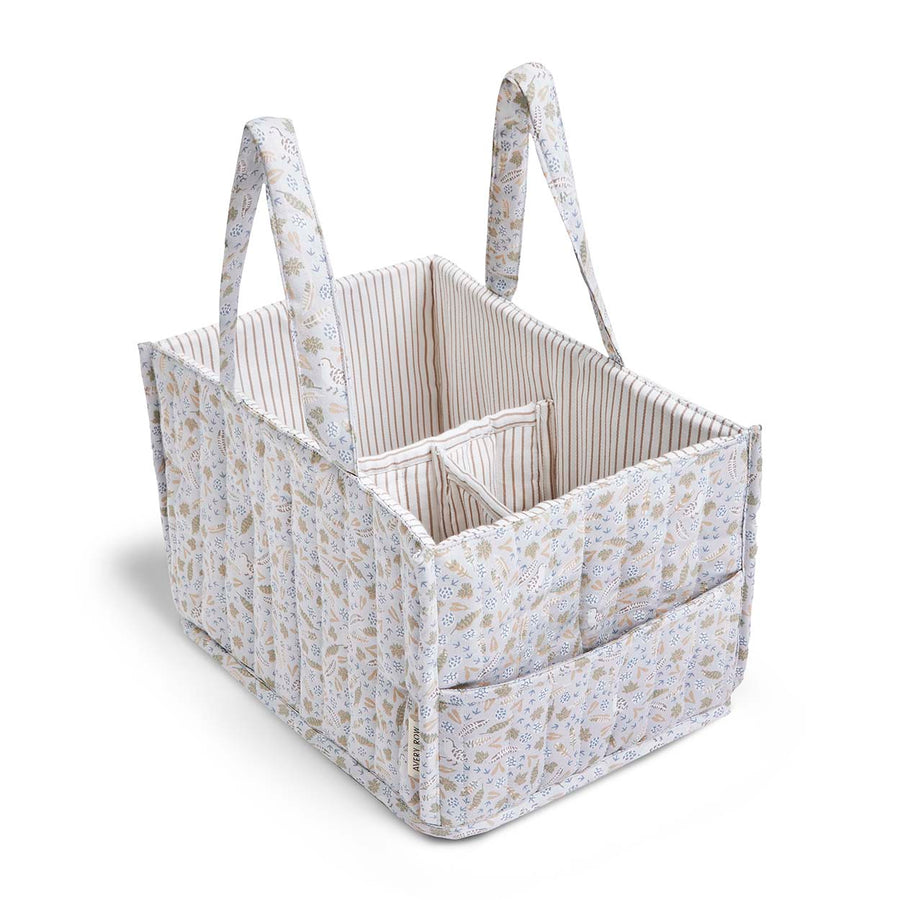 Nature Trail Print Nappy Caddy, Sustainble Avery Row