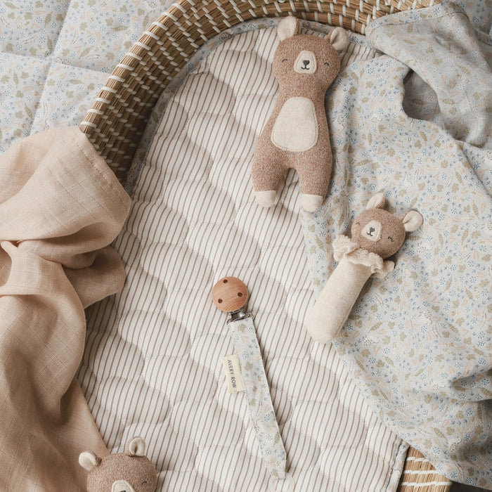 Nature Trail Print Baby Changing Basket Liner Avery Row