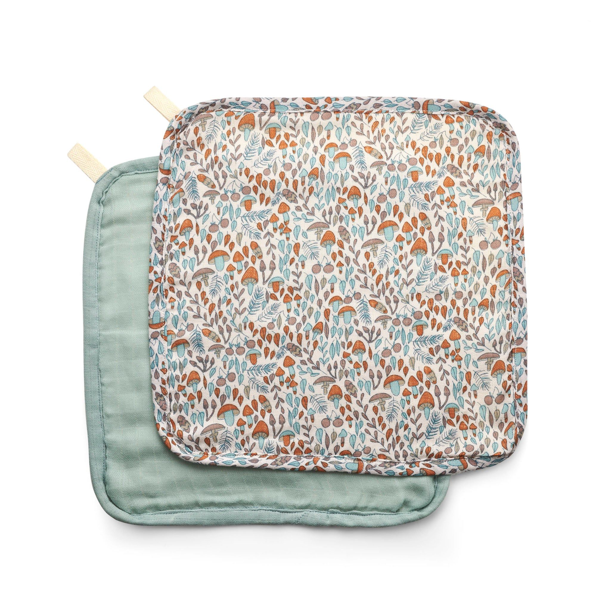 Organic Baby & Toddler Washcloths Set Of 2 - Woodland Walk - Avery Row