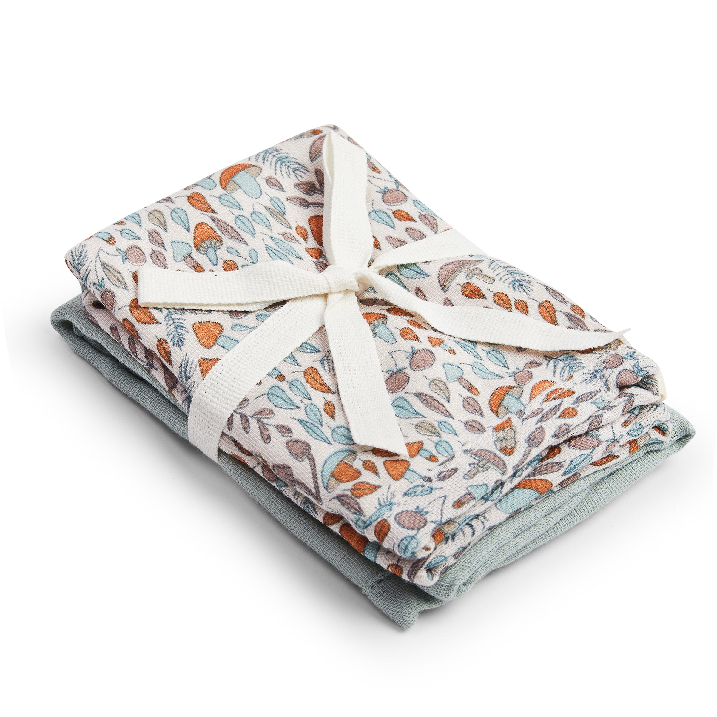 Organic Baby & Toddler Washcloths Set Of 2 - Woodland Walk - Avery Row