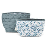 Small Quilted Storage Baskets Set of 2 - Nordic Forest - Avery Row