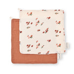 Organic Baby & Toddler Washcloths Set Of 2 - Peaches - Avery Row