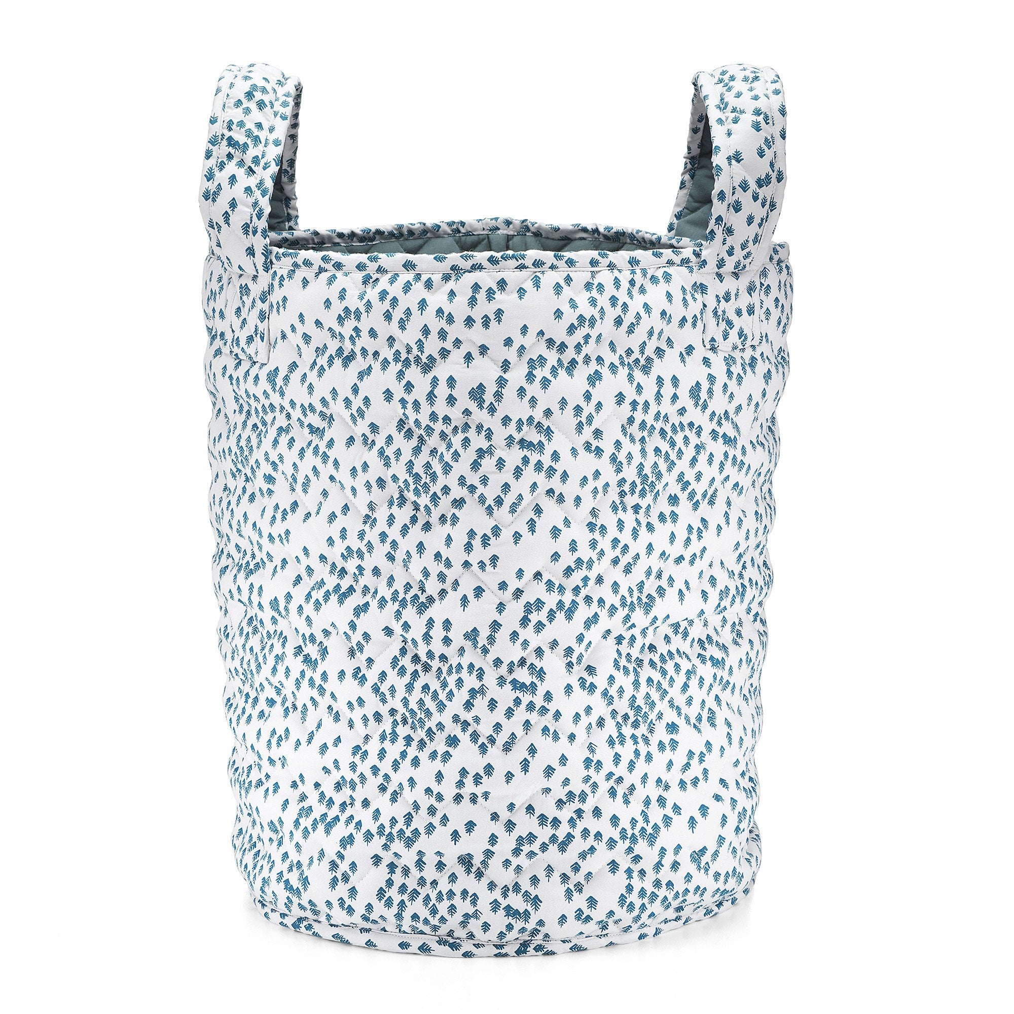 Large Quilted Storage Basket - Nordic Forest - Avery Row