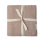 Plait Knit Baby Blanket - Blush Pink - Avery Row