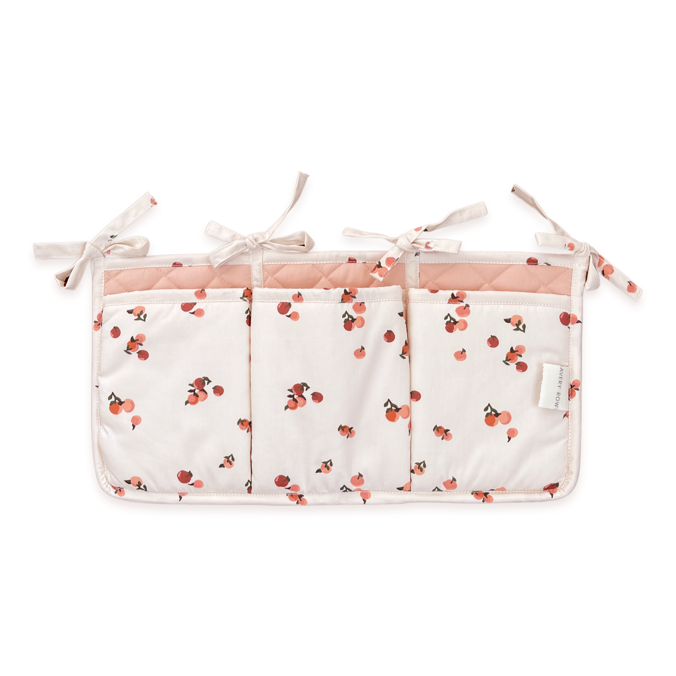 Cot Organiser Pockets - Peaches - Avery Row