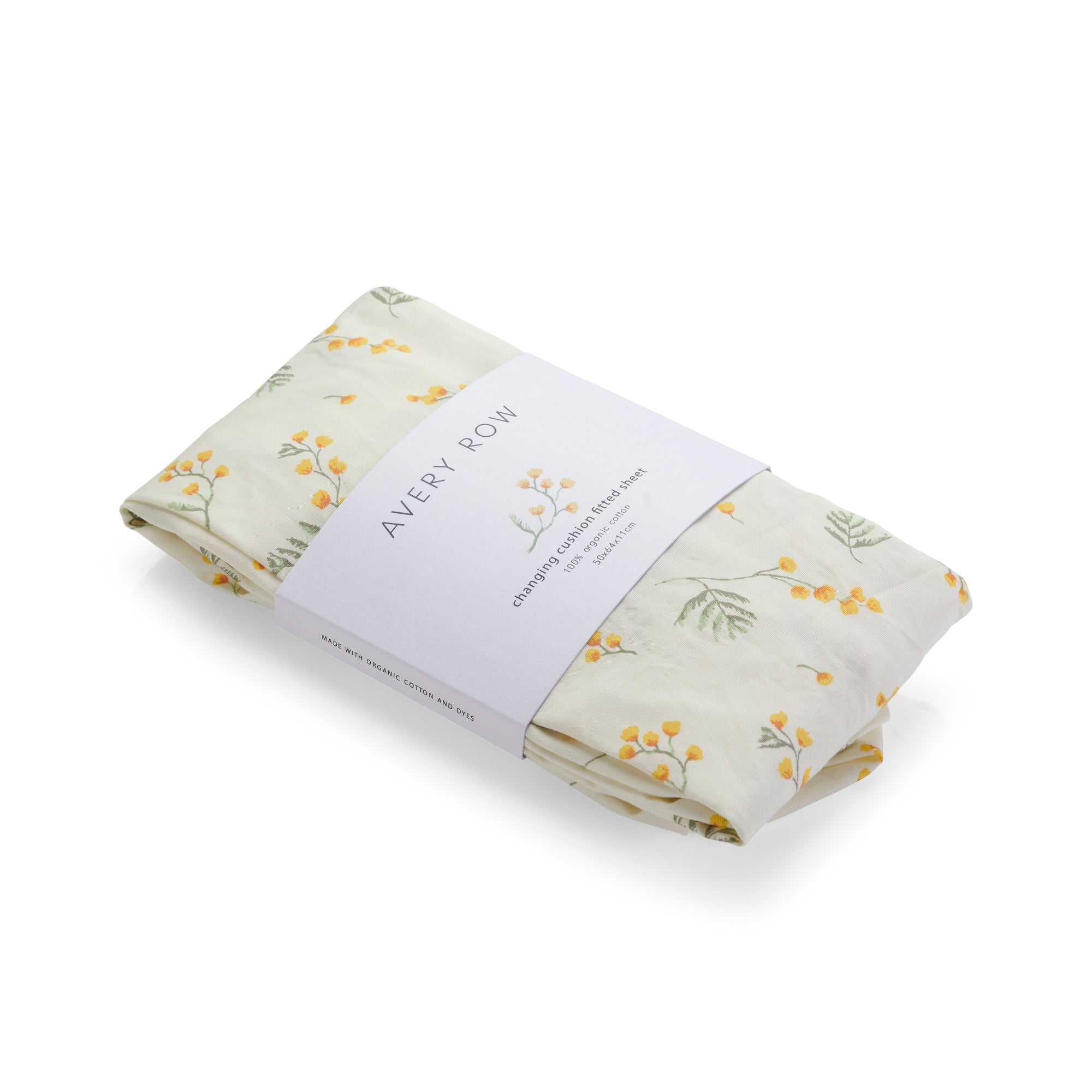 Changing Cushion Fitted Sheet - Mimosa - Avery Row