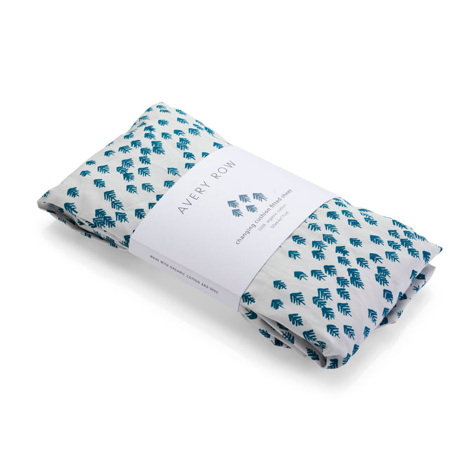 Changing Cushion Fitted Sheet - Nordic Forest - Avery Row