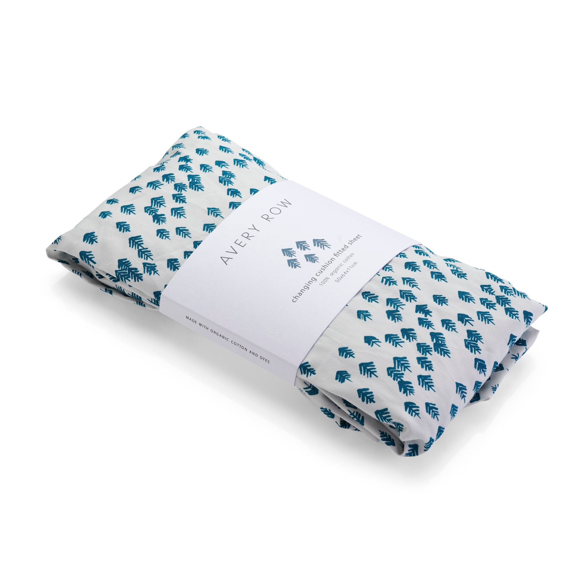 Changing Cushion Fitted Sheet - Nordic Forest - Avery Row