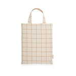 Cotbed Organic Cotton Bedding Set - Window Pane, Off-white - Avery Row