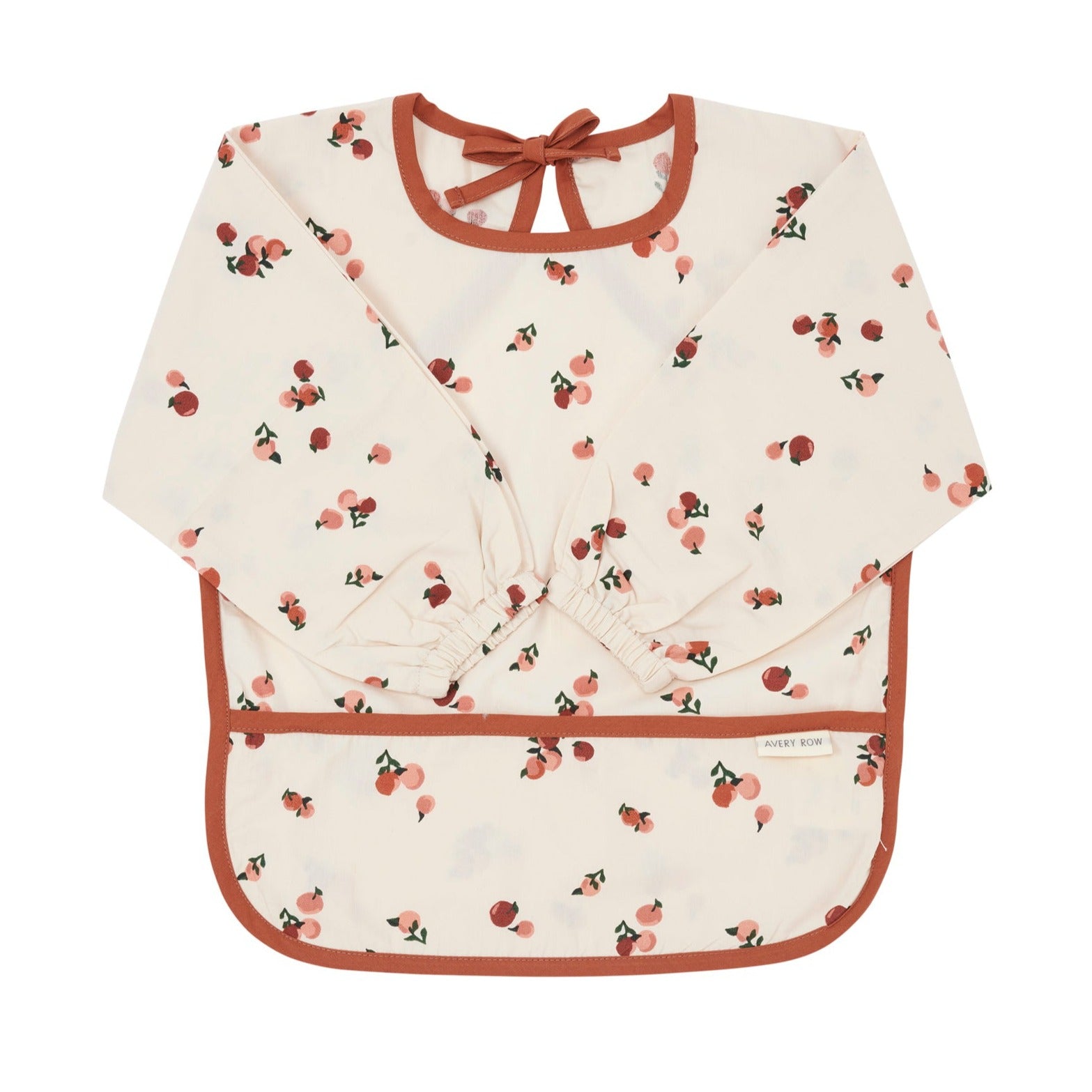 Sleeved Bib - Peaches - Avery Row