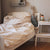Cotbed Organic Cotton Bedding Set - Window Pane, Off-white - Avery Row