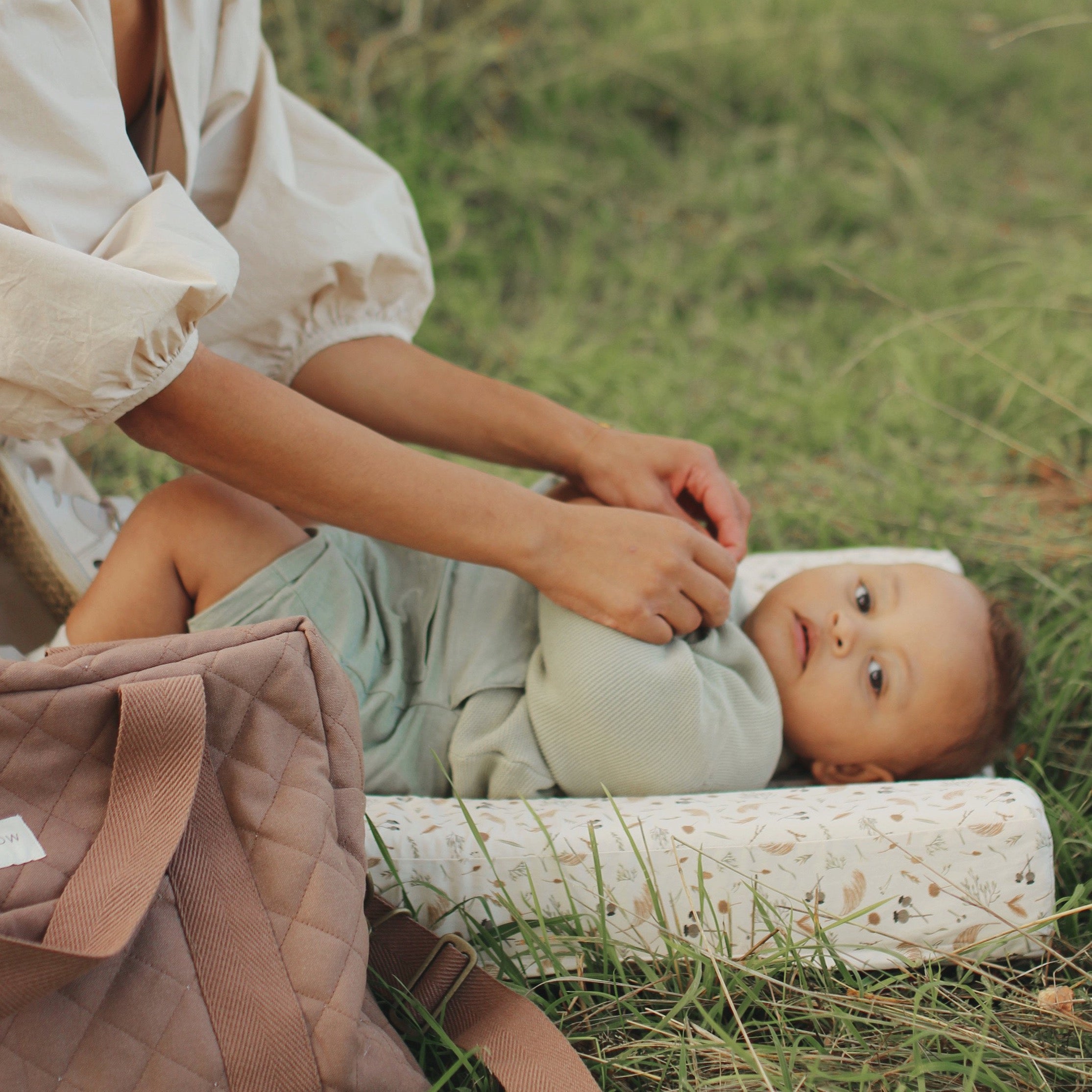 Baby Changing Cushion - Grasslands - Avery Row