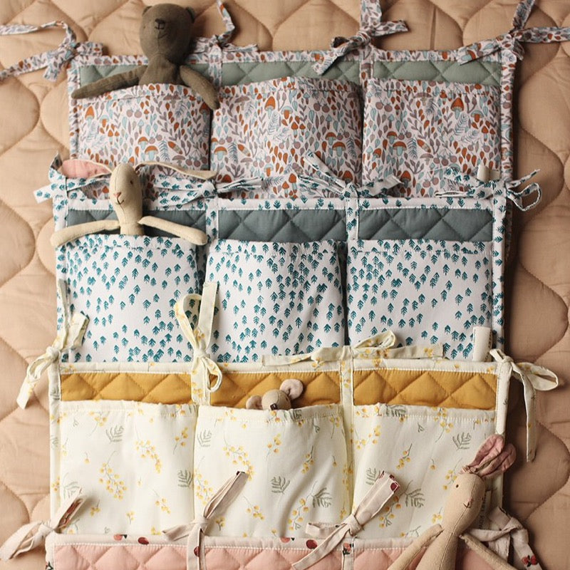 Cot Organiser Pockets - Nordic Forest - Avery Row