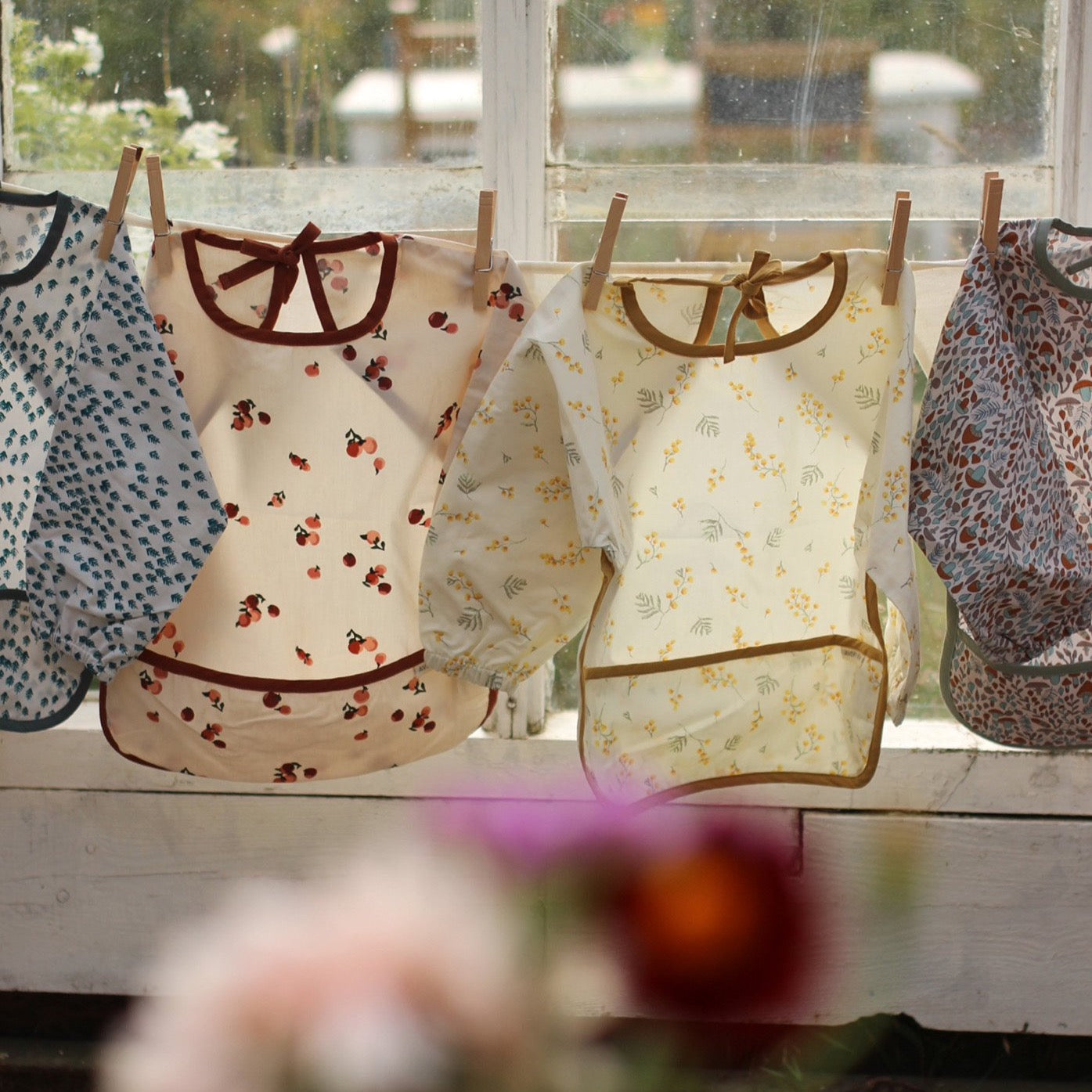 Sleeved Bib - Nordic Forest - Avery Row