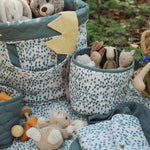Small Quilted Storage Baskets Set of 2 - Nordic Forest - Avery Row