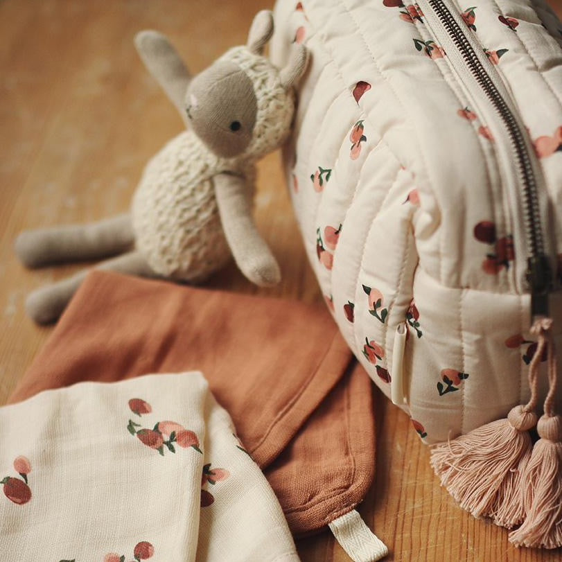Organic Baby & Toddler Washcloths Set Of 2 - Peaches - Avery Row