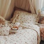 Cotbed Organic Cotton Bedding Set - Peaches - Avery Row