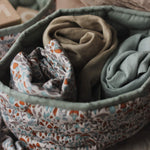 Small Quilted Storage Baskets Set of 2 - Woodland Walk - Avery Row
